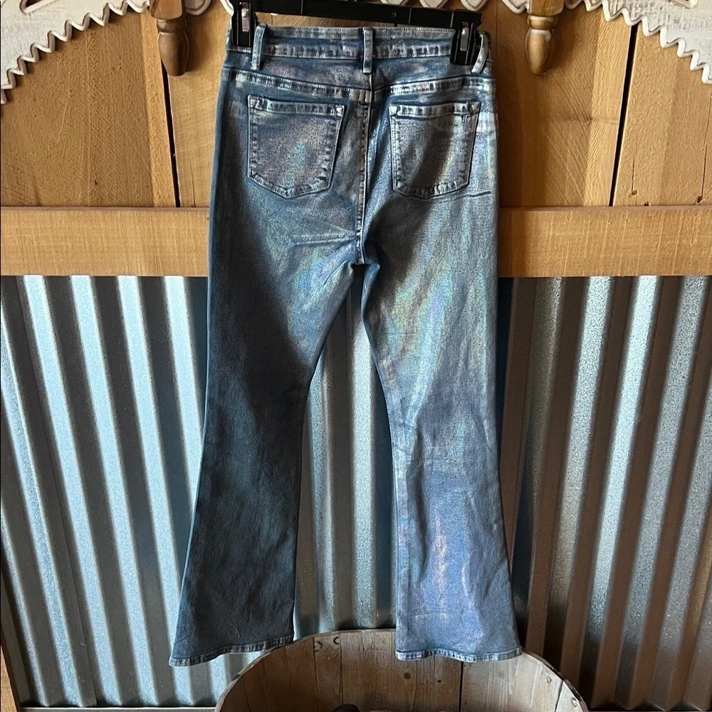 Tractr Iridescent Flare Jeans